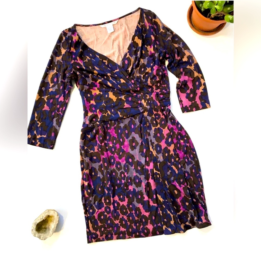 Diane Von Furstenberg DVF Floral silk dress 10